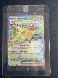 Pokemon Leafeon EX 006/131 Prismatic Evolutions Stamp Promo Sealed - Image 1