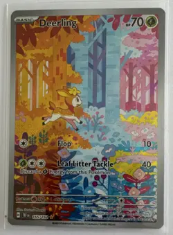 Pokemon TCG Deerling 165/162 SV05 Temporal Forces IR Full Art Holo - Image 1