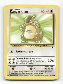 Kangaskhan Base Set 2 #026/130 Pokemon TCG - Image 1