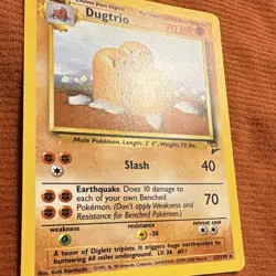 Dugtrio ✨ [NM] 2000 Pokemon Base Set 2 23/130 Rare Unlimited - Image 2