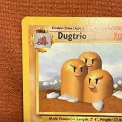 Dugtrio ✨ [NM] 2000 Pokemon Base Set 2 23/130 Rare Unlimited - Image 3