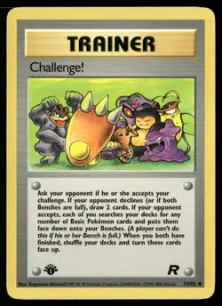 Pokemon Challenge! Team Rocket 1st Edition 74/82 Uncommon Lightly Played - Image 1