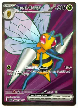 Beedrill ex 098/086 - Pokemon TCG - Chaos Rising Ultra Rare Holo - Image 1