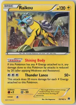 Raikou (Cosmos Holo) 055/162 Holo Promo Blister Exclusives Pokemon LP - Image 1
