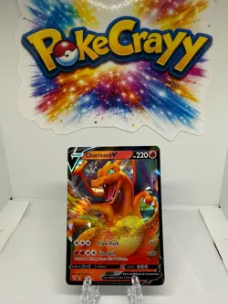 Charizard V 019/189 Holo V Rare Darkness Ablaze Pokemon Near Mint - Image 1