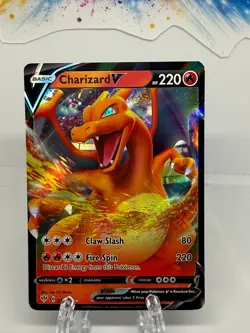 Charizard V 019/189 Holo V Rare Darkness Ablaze Pokemon Near Mint - Image 2