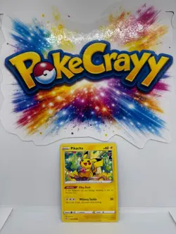 Pikachu Lost Origin 052 Common Pokemon Near Mint Tcg Yellow Border - Image 1