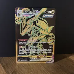 Pokemon TCG Rayquaza VMAX Holo Secret Rare Silver Tempest Gold Holo TG29/TG30 - Image 1