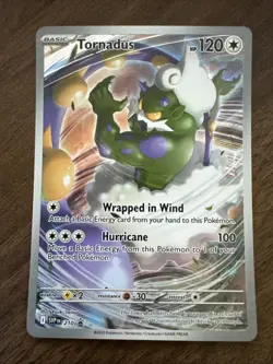 Pokemon Tornadus 210 Sv: Scarlet & Violet White Flare ETB Promo Holo - Image 1