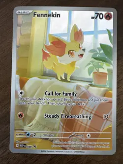 Pokemon Fennekin 080 Chaos Rising ETB Promo Holo - Image 1