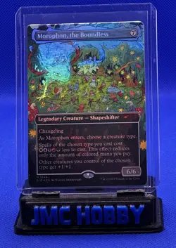 MTG Secret Lair Morophon, The Boundless (Double Rainbow Foil) CMMN Display Card - Image 1