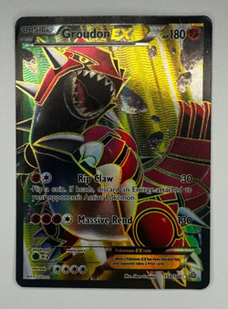 Groudon EX (150 Full Art) 150/160 Ultra Rare Holo MP XY - Primal Clash Pokemon - Image 1