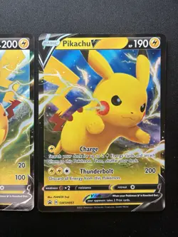Pokemon: Pikachu V SWSH061 & Pikachu V 086/264 Ultra Rare Fusion Strike - Image 3