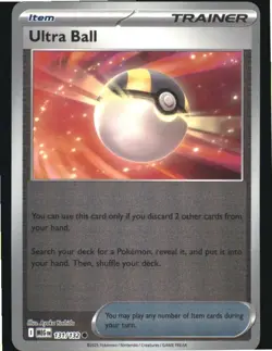 Ultra Ball 131/132 Common Mega Evolution Pokemon Reverse Holo Near Mint - Image 1