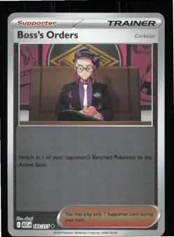 Boss's Orders [Corbeau] 183/217 Uncommon Ascended Heroes Pokemon Reverse Holo NM - Image 1