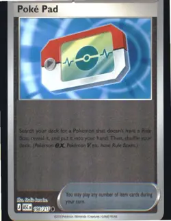 Poke Pad 198/217 Common ME: Ascended Heroes Pokemon Reverse Holo Near Mint - Image 1