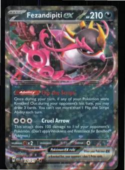 Fezandipiti ex 142/217 Double Rare Ascended Heroes Pokemon Near Mint - Image 1