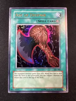 Yu-Gi-Oh! Axe Of Despair (NM) SRL-002 Spell Ruler Reprint Ultra Rare Unlimited - Image 1