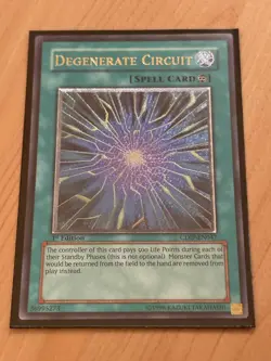 Degenerate Circuit CDIP-EN047 Ultimate Rare YuGiOh NM 1st ED - Image 1
