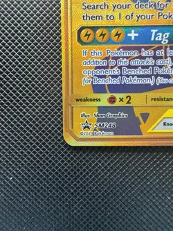 Pokemon TCG Pikachu & Zekrom GX Holo Black Star Promo Card #SM248 - Image 2