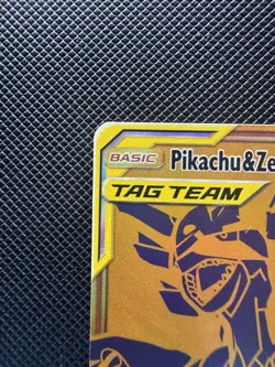 Pokemon TCG Pikachu & Zekrom GX Holo Black Star Promo Card #SM248 - Image 3