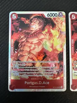 Portgas D Ace ST15-005 Super Rare Foil One Piece Min NM English set of 2 - Image 3