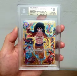 BGS 10 ONE PIECE MONKEY D LUFFY EMPERORS IN THE NEW WORLD OP09-119 - Image 1