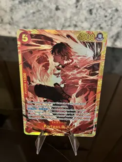 One Piece Portgas D Ace OP16-118 Alt Art Secret Rare Full Art Foil NM - Image 2