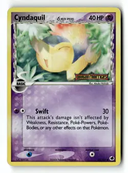 Pokemon Card Cyndaquil (Delta Species) Reverse Holo LP Dragon Frontiers 45/101 - Image 1