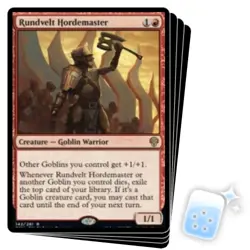 RUNDVELT HORDEMASTER X4 Dominaria United DMU Magic MTG MINT CARD - Image 1