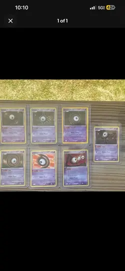 Pokemon TCG Full Art Foil 37-Card Lot Unown Leafeon Lugia Kyogre Groudon - Image 1