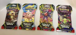 Pokemon Mega Evolution Perfect Order Booster Pack Trading Card Game,4-Pack, NEW - Image 1