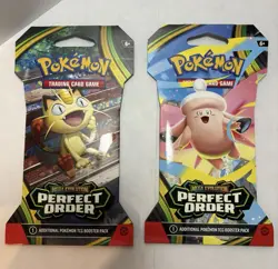 Pokemon Mega Evolution Perfect Order Booster Pack Trading Card Game,4-Pack, NEW - Image 2