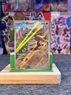 Paldean Wooper 102/094 Phantasmal Flames Illustration Rare IR Pokemon Card NM - Image 1
