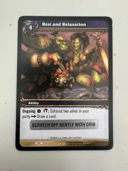 World of Warcraft TCG Rest and Relaxation Unused Loot Card (Picnic Basket) - Image 1