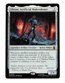 Ultron, Artificial Malevolence Marvel Super Heroes 0252 Mythic MTG Foil NM - Image 1