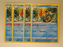 4x Drednaw - (Non-Holo) Rare - 027/072 Pokemon Shining Fates NM - Image 1