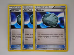 3x Pokemon TCG Sail Fossil 98/111 XY Furious Fists Regular Uncommon Playset - Image 1