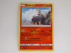 POKEMON TORKOAL 11/73 SHINING LEGENDS COMMON REVERSE HOLO LP - Image 1