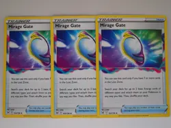 3x Mirage Gate 163/196 Lost Origin Regular Uncommon Pokemon Card - Image 1