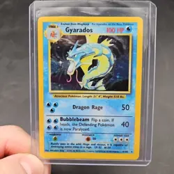 Vintage Pokemon Card Base Gyarados 6/102 Holo Rare - Image 1