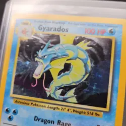 Vintage Pokemon Card Base Gyarados 6/102 Holo Rare - Image 2
