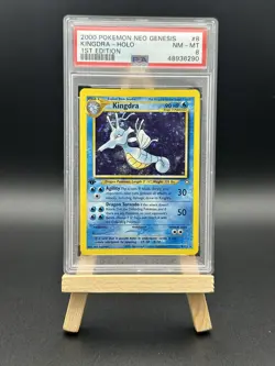 2000 Pokemon Neo Genesis 1st Edition 8 Kingdra Holo PSA 8 Near Mint - Mint - Image 1