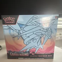 Pokemon Center Exclusive Mega Evolution Chaos Rising ETB sealed w/ minor scratch - Image 1