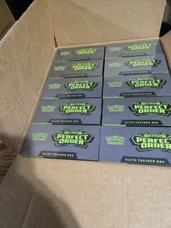 Pokemon Perfect Order Elite Trainer Box Case Opened 10 ETB ME03 - Image 1