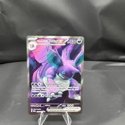 Pokemon tcg Team Rocket's Nidoking ex Sv10 Holo Ultra Rare 216/182 330 HP - Image 1
