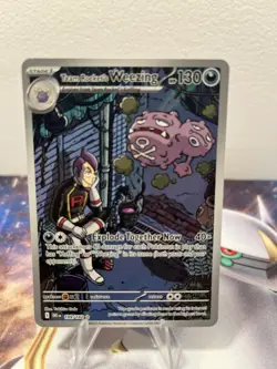 Team Rocket's Weezing 199/182 Holo Rare Pokemon TCG English 2025 -NM- - Image 1