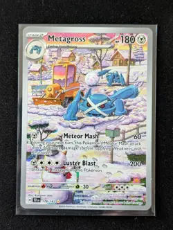 Pokemon TCG Temporal Forces Metagross Illustration Rare Holo Card 178/162 - Image 1