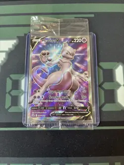 Pokemon Card TCG Pokemon Go - Mewtwo V Full Art Pomo SWSH229 New And Sealed - Image 3