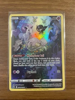 Pokemon TCG Mew GG10/GG70 Crown Zenith Galarian Gallery Holo Rare NM/M Condition - Image 1